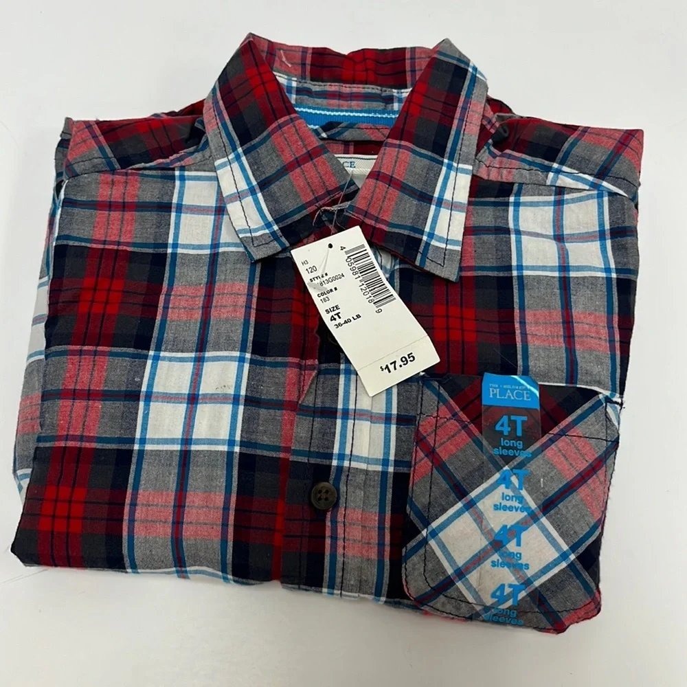 The children s place 100%cotton button down shirt!